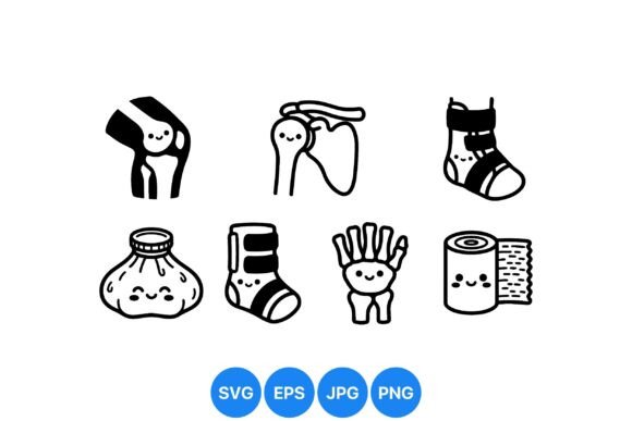 Cute Orthopedic Medical Icons