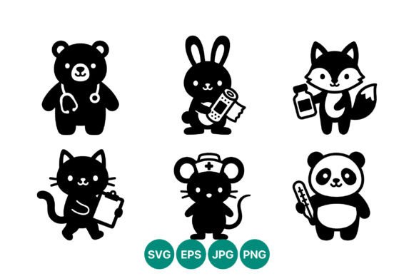 Medical Animals Vector Set
