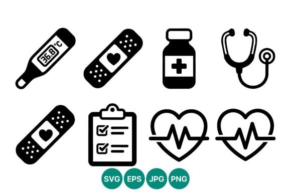 Medical Icon Set Vector Design