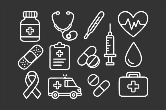 Medical Icons: Clean, Versatile & Ready for Real Embroidery
