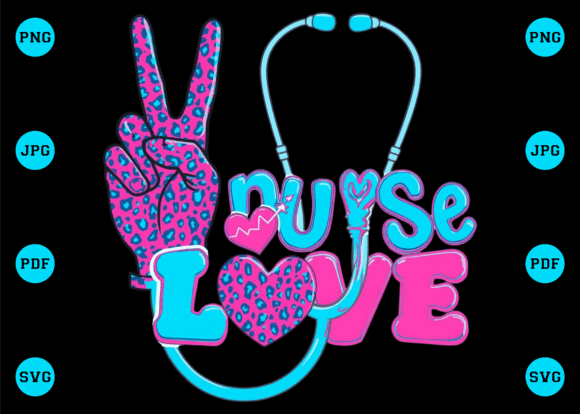 Nurse Life Stethoscope Easter Leopard