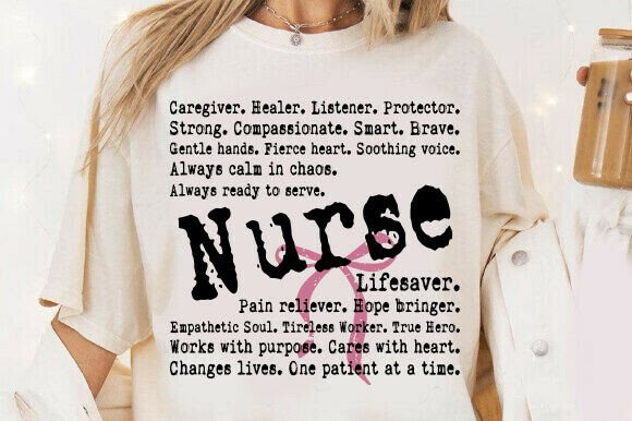 Nurse Words Coquette Bow PNG