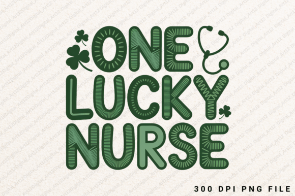 One Lucky Nurse PNG, St. Patrick’s Day