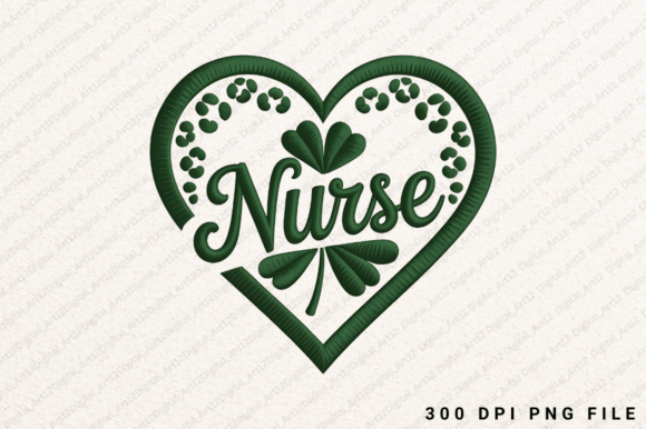 Shamrock Heart Nurse PNG, Nurse PNG